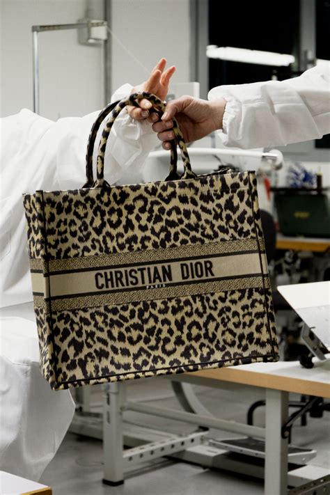 dior leopard bag|christian dior tote bag details.